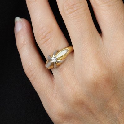 Bague Jonc Diamant 2 Ors