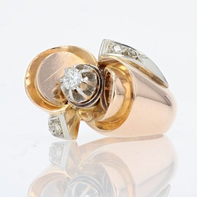 Retro Diamant-Knotenring