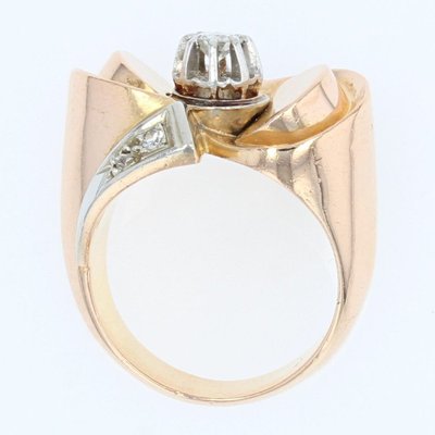 Retro Diamant-Knotenring