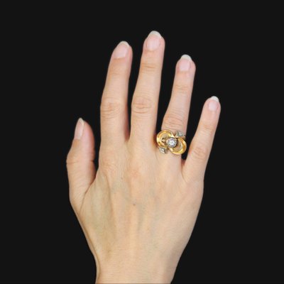 Retro Diamant-Knotenring