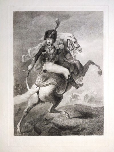Cavalier à Cheval Gravure d'Après Géricault 19ème