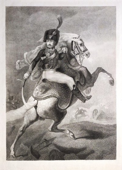 Cavalier à Cheval Gravure d'Après Géricault 19ème