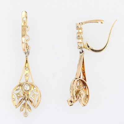 Antichi orecchini di diamanti Belle Époque