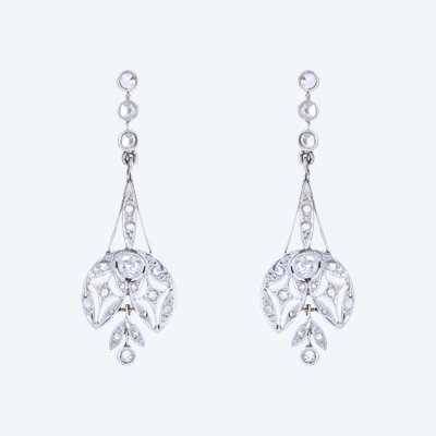 Belle Epoque Antique Diamond Earrings