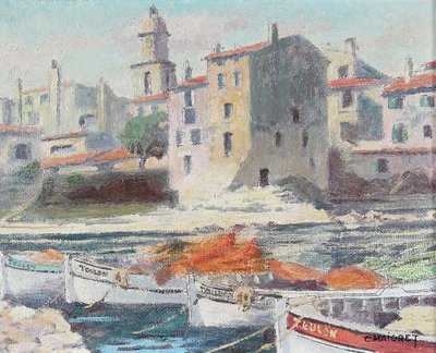 Saint TROPEZ, signed C. MAIGRET, circa 1970