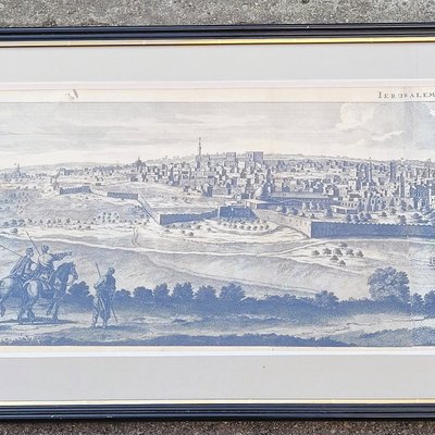 Panoramic views of Jerusalem in Scio, Framed engravings, 19th century