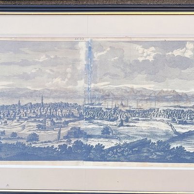 Panoramic views of Jerusalem in Scio, Framed engravings, 19th century