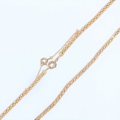 Chaine Or Jaune Maille Serpent