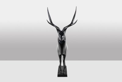 François Pompon. Deer, life-size bronze sculpture. Edition 2006.LS659260003D