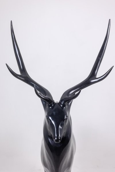 François Pompon. Deer, life-size bronze sculpture. Edition 2006.LS659260003D