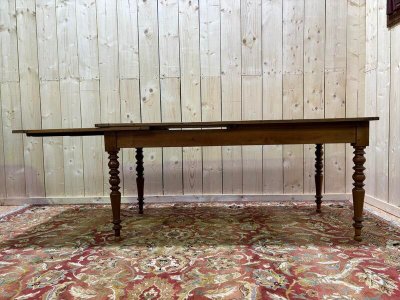 Dining table with breadboard 10 people in Louis Philippe style
