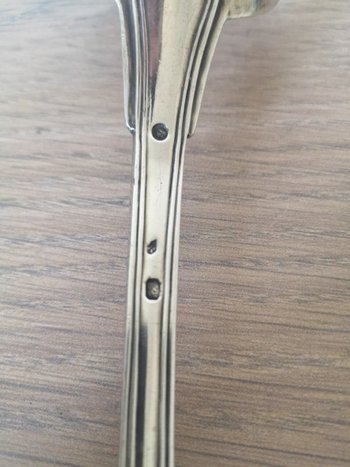 Stew spoon - Solid silver - Circa 1819-1838