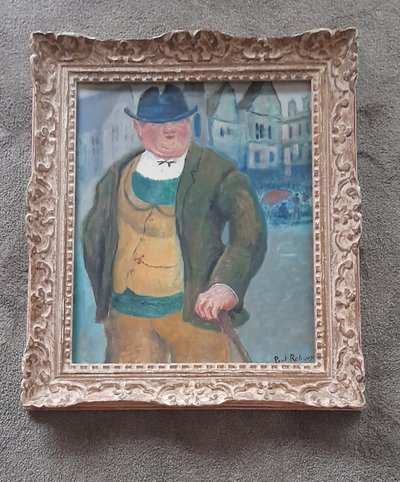 Paul Reboux, man in a busy square