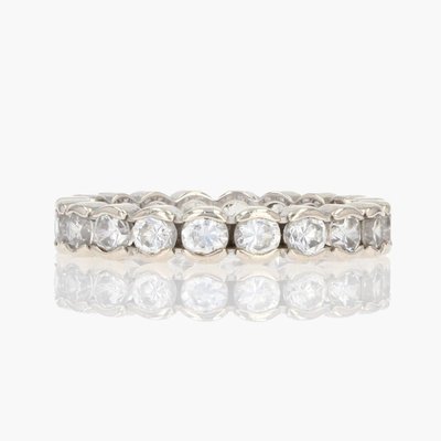 Full Round Diamond Wedding Band