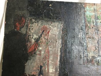 The painter and his model signed P. DURAND