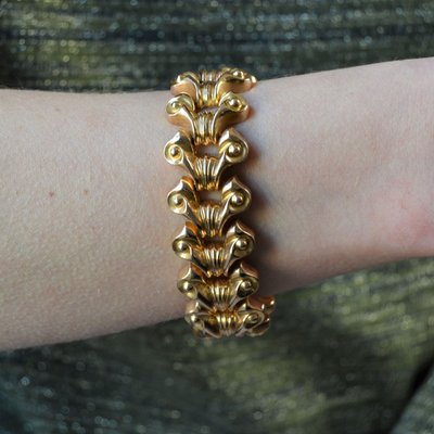 Bracelet Tank Reversible En Or Jaune