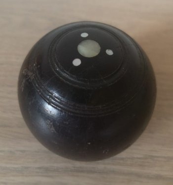 Rasen-Bowlingkugel - England - Gaïac - Ende des 19. Jahrhunderts
