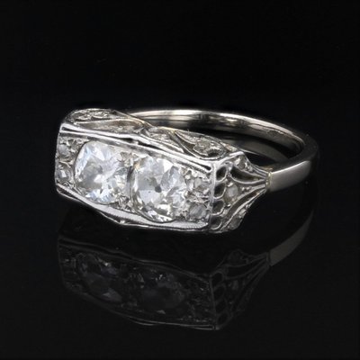 Bague Art Déco Duo Diamants