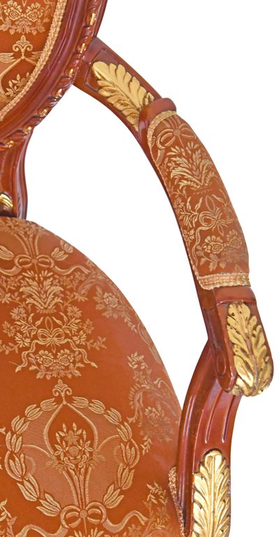 Satz von 3 Cabriolet-Sesseln im Louis XVI-Stil
