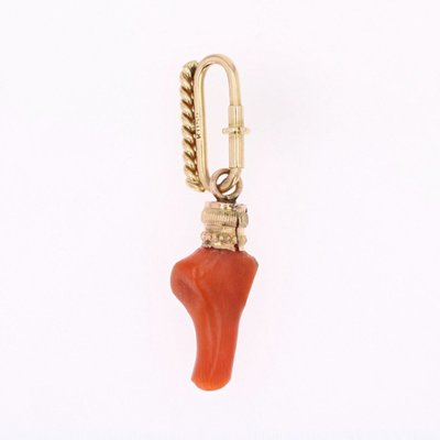 Pendentif Corail Or Jaune
