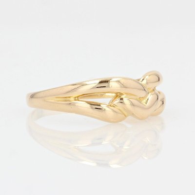 Bague Or Jaune Entrelacé