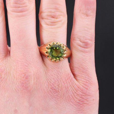 Vintage Gold Peridot Ring