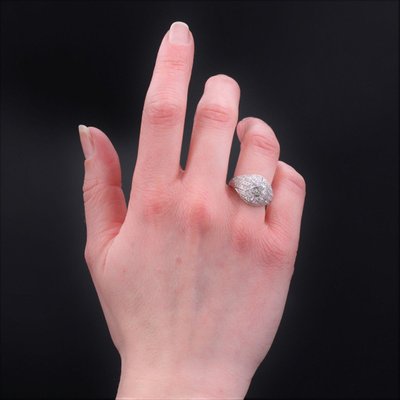 Bague Dôme Diamants Ancienne