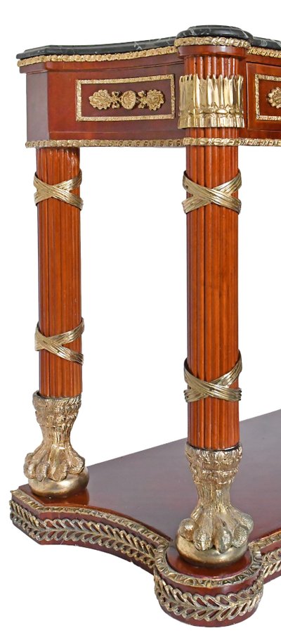 Console surmontée d'un miroir de style Empire 