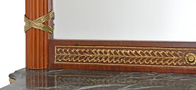 Console surmontée d'un miroir de style Empire 