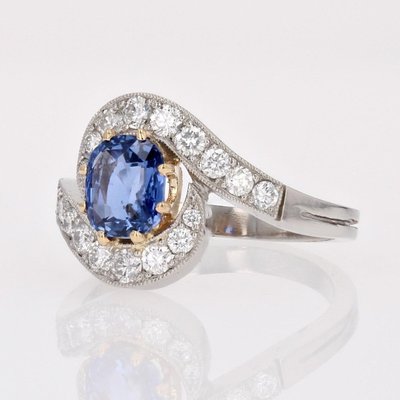 Sapphire Diamond Tourbillon Ring