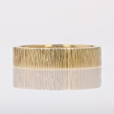 Brushed Yellow Gold Wedding Ring