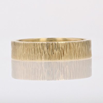 Brushed Yellow Gold Wedding Ring
