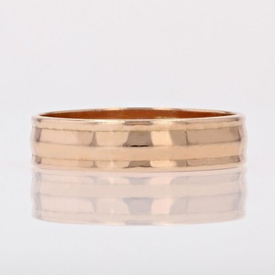 Facettierter Ehering aus Roségold