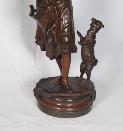 Bronze Esméralda Signé Austria Bergmann 1861-1936
