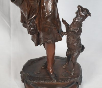 Bronze Esméralda Signé Austria Bergmann 1861-1936