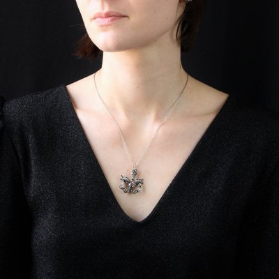 Pendentif Ancien Diamants Transformable En Broche