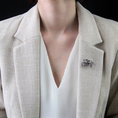 Pendentif Ancien Diamants Transformable En Broche