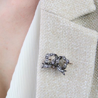 Pendentif Ancien Diamants Transformable En Broche