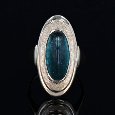 Bague Tourmaline Pain De Sucre Et Or