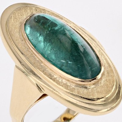 Bague Tourmaline Pain De Sucre Et Or