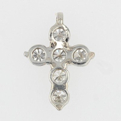 Croce di platino e diamanti