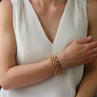Bracciale retrò in oro rosa