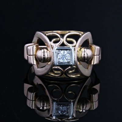 Bague Ancienne Rétro Diamant