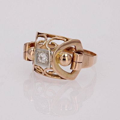 Bague Ancienne Rétro Diamant