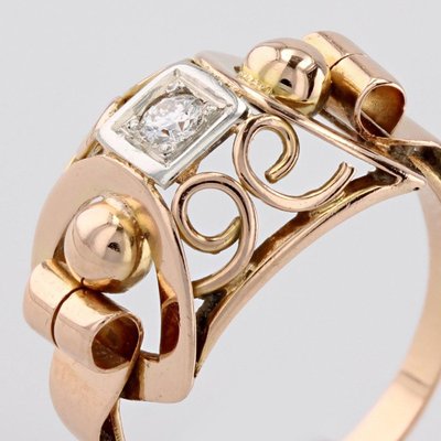 Bague Ancienne Rétro Diamant