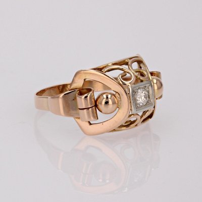 Bague Ancienne Rétro Diamant
