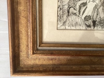 Signed erotic scene