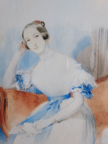 Jeune fille en bleu