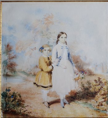 Jeunes filles dans un parc