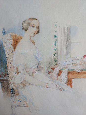 Junges Mädchen bei der Arbeit